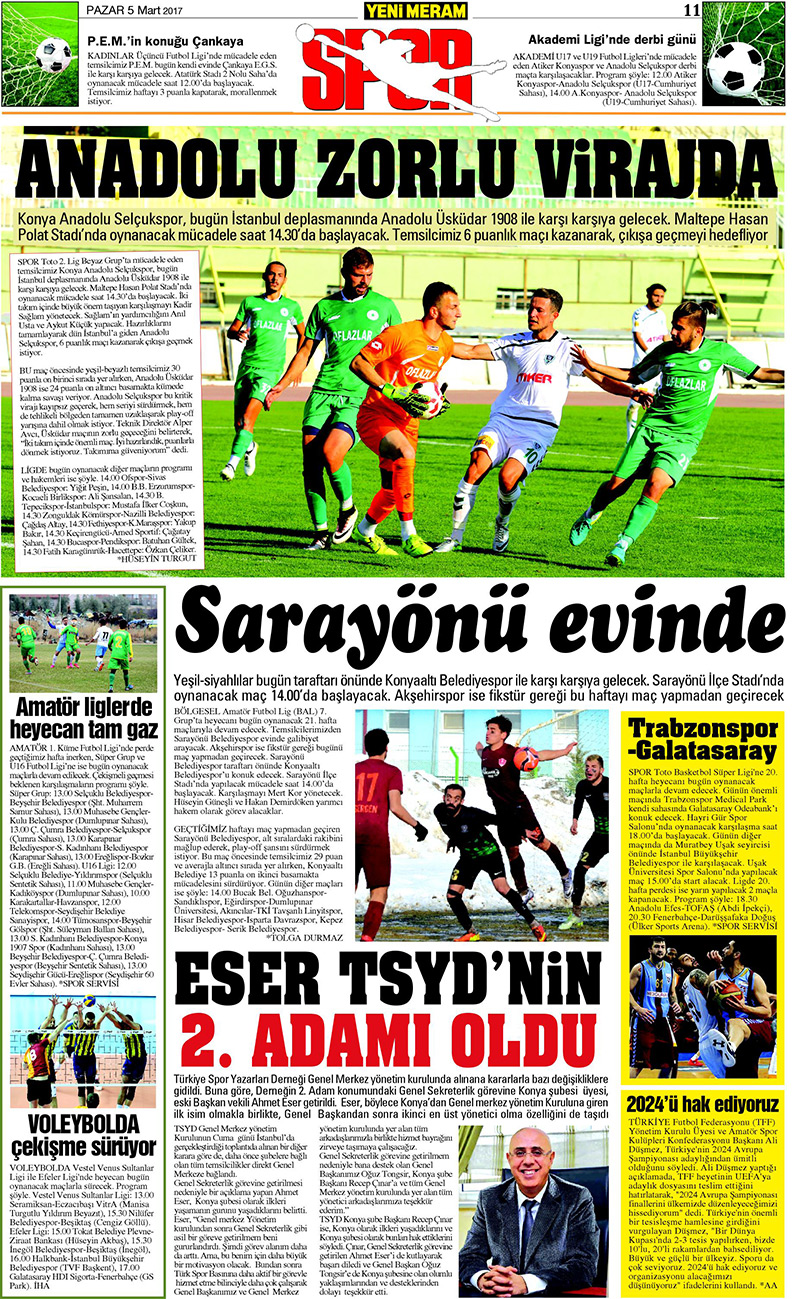 5 Mart 2017 Yeni Meram Gazetesi