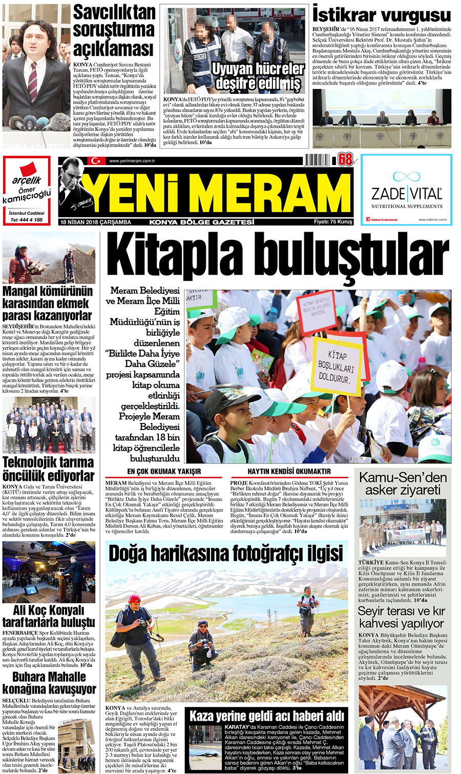 18 Nisan 2018 Yeni Meram Gazetesi