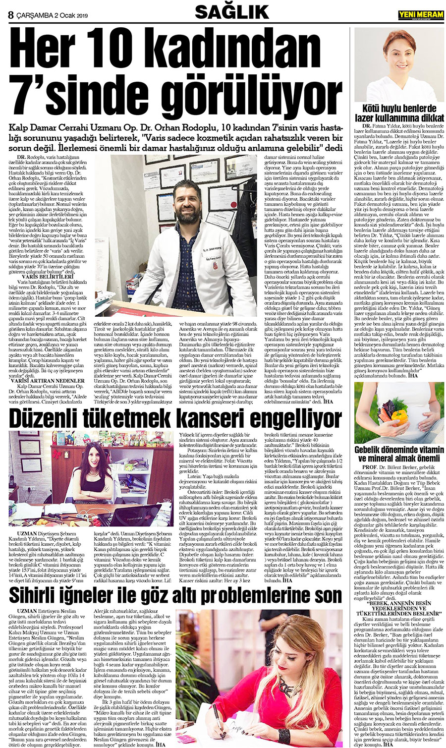 2 Ocak 2019 Yeni Meram Gazetesi
