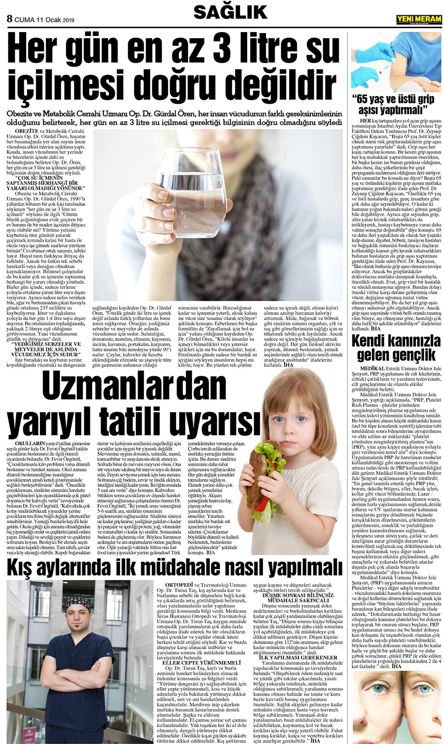 11 Ocak 2019 Yeni Meram Gazetesi