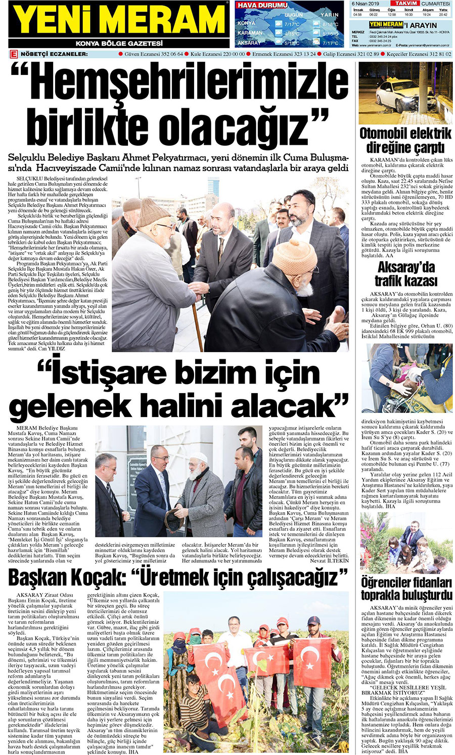 6 Nisan 2019 Yeni Meram Gazetesi