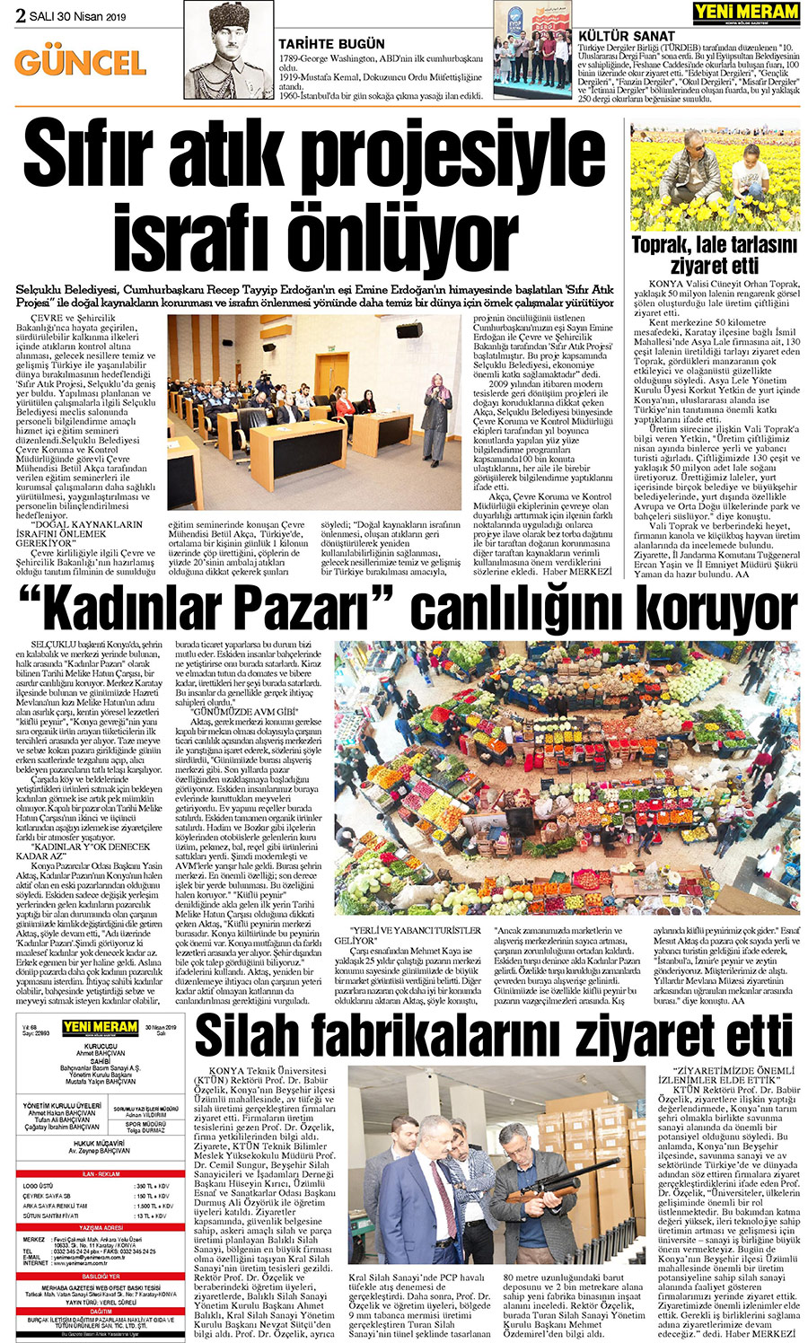 30 Nisan 2019 Yeni Meram Gazetesi