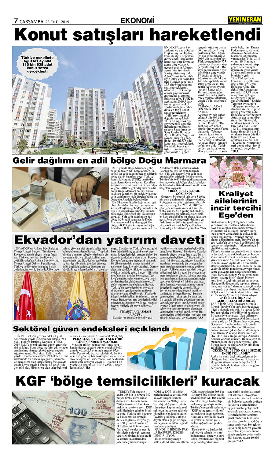 25 Eylül 2019 Yeni Meram Gazetesi