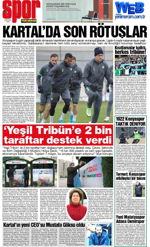 4 Mart 2022 Yeni Meram Gazetesi

