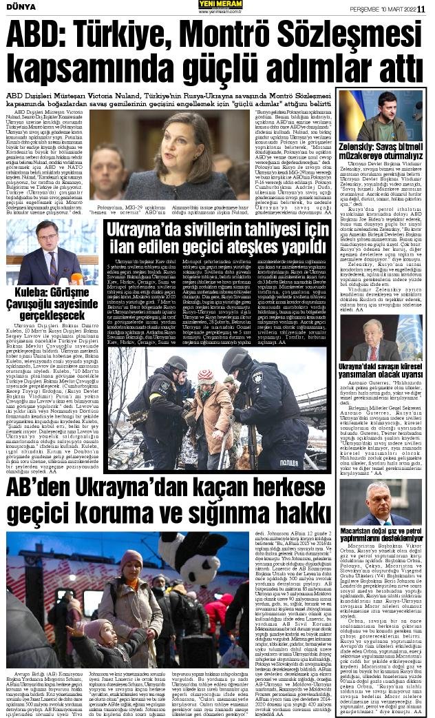 10 Mart 2022 Yeni Meram Gazetesi
