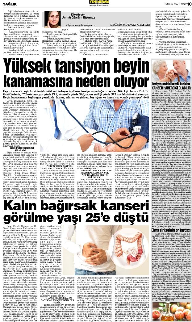 29 Mart 2022 Yeni Meram Gazetesi
