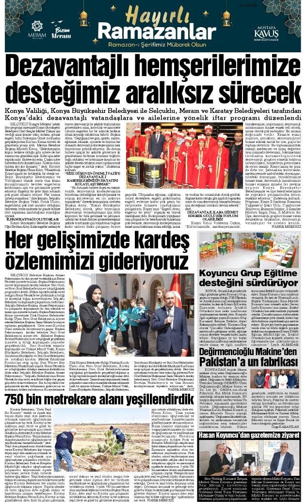 7 Nisan 2022 Yeni Meram Gazetesi
