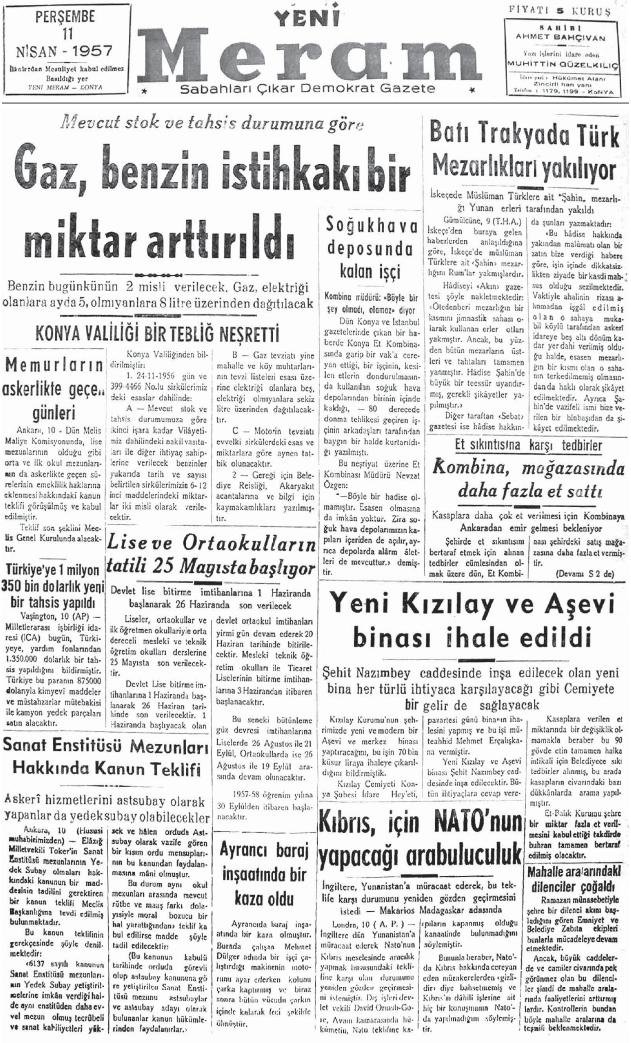 11 Nisan 2022 Yeni Meram Gazetesi
