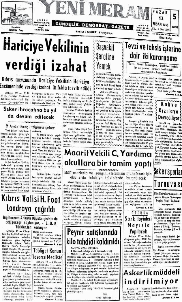 13 Nisan 2022 Yeni Meram Gazetesi
