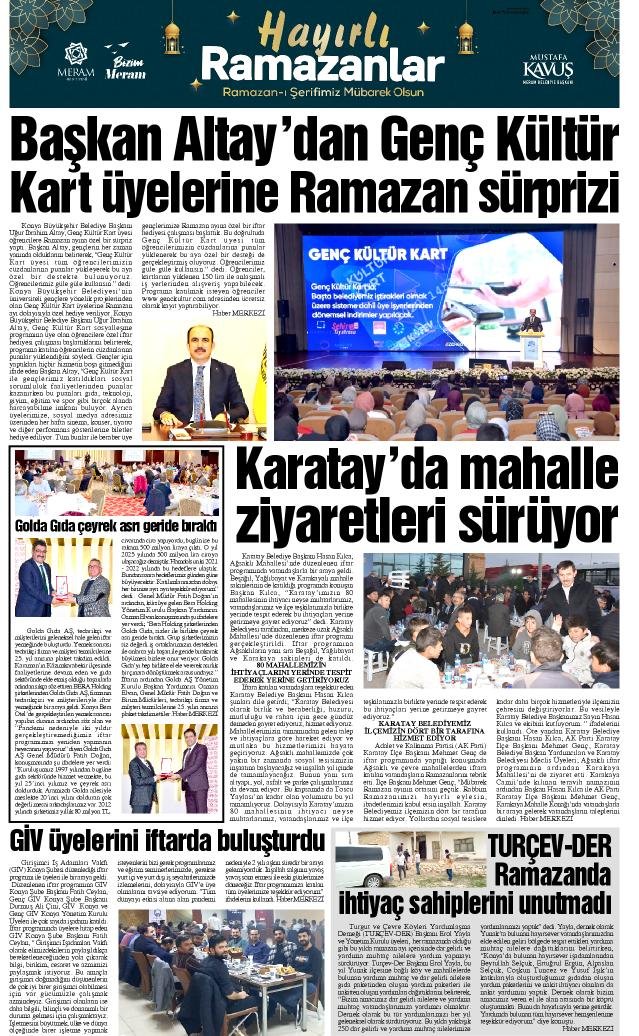 20 Nisan 2022 Yeni Meram Gazetesi
