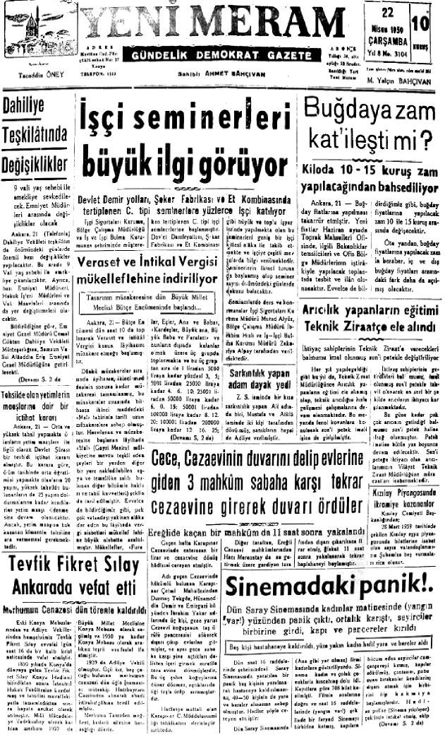 22 Nisan 2022 Yeni Meram Gazetesi
