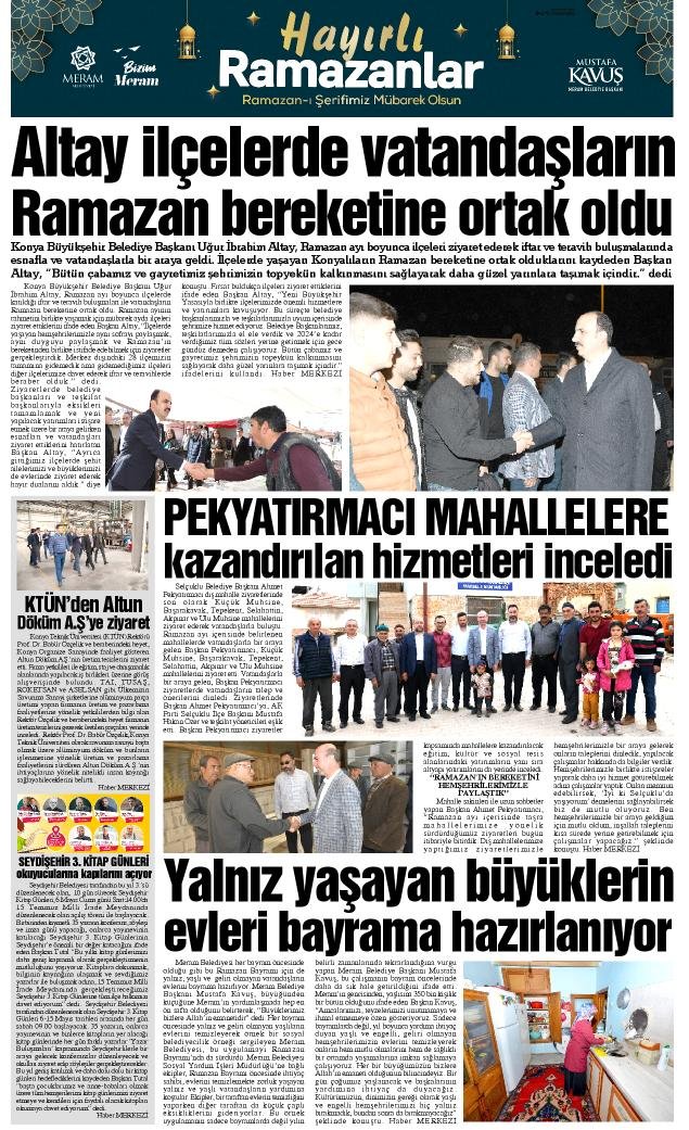 30 Nisan 2022 Yeni Meram Gazetesi