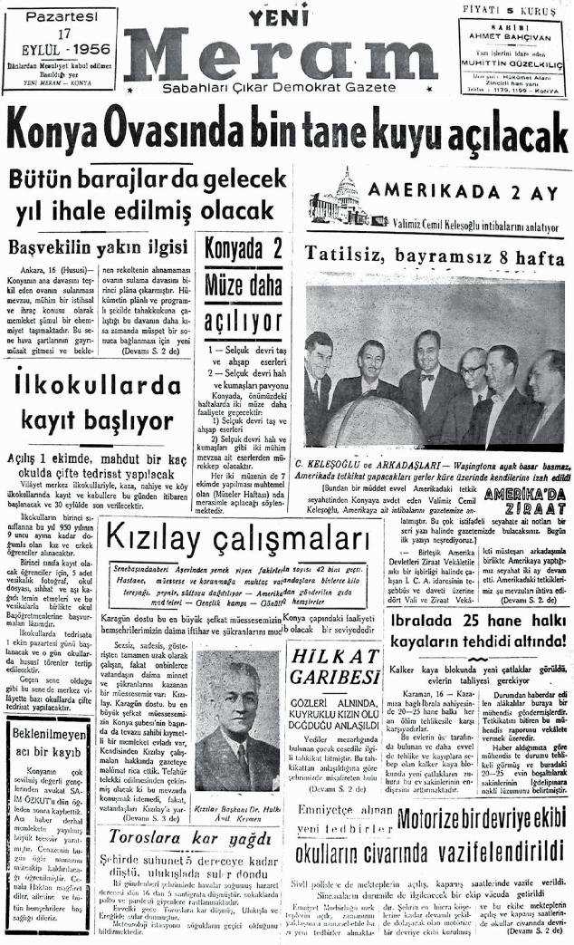 17 Eylül 2022 Yeni Meram Gazetesi