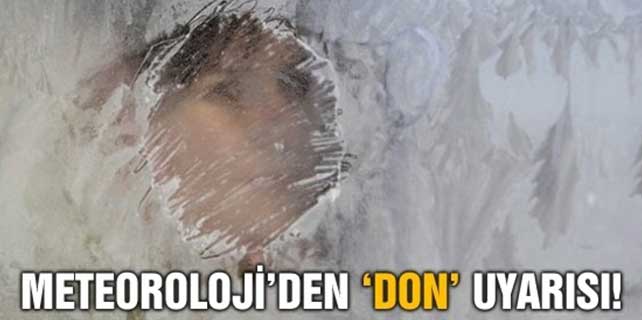 Buzlanma ve don uyarısı