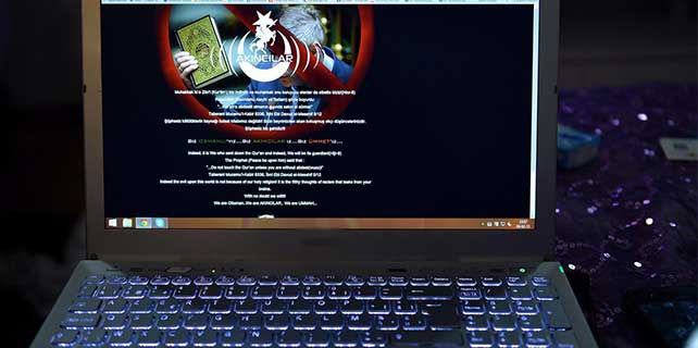 O internet sitesi hacklendi