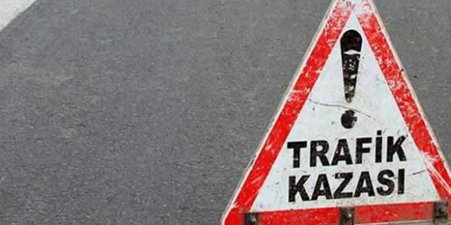 Kayadan kaçmaya çalışırken otomobili devrildi