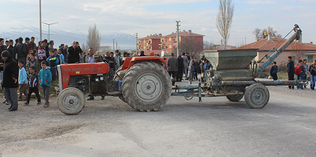 Konya’da yol kapama eylemi