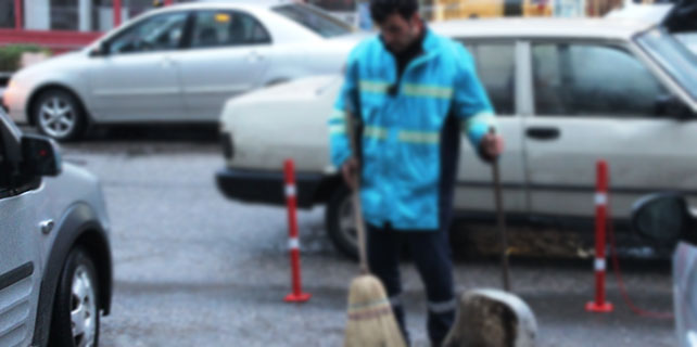 Temizlik görevlileri takipte
