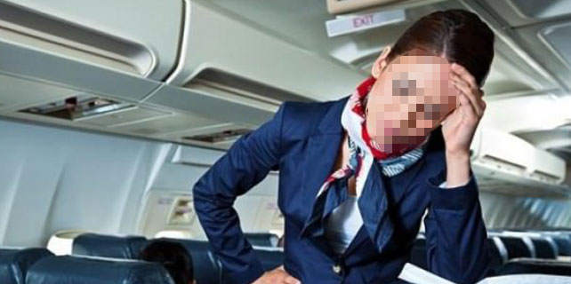 Sakar hostes THY uçağını geri döndürttü
