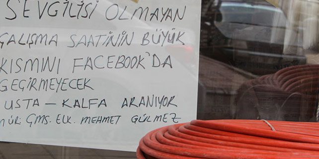 Erzurumlu esnaftan ilginç kalfa ilanı
