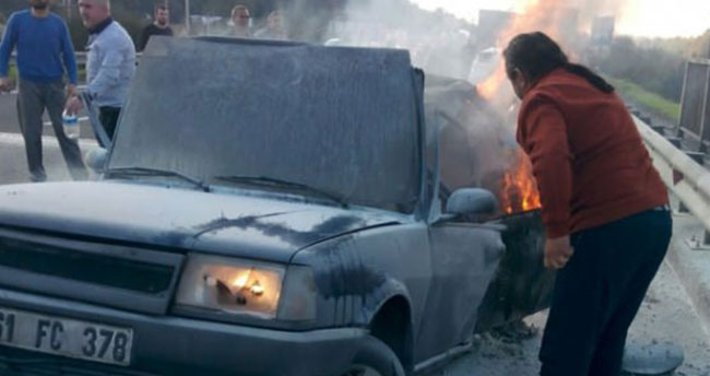 Feci kaza! Yanarak can verdiler