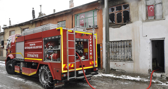 Seydişehir’de ev yangını