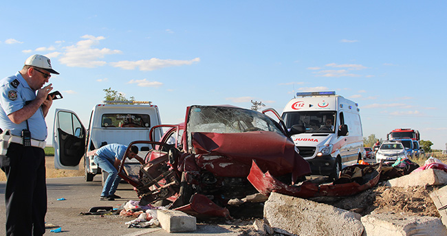 Konya’da trafik kazası: 3 ölü, 2 yaralı