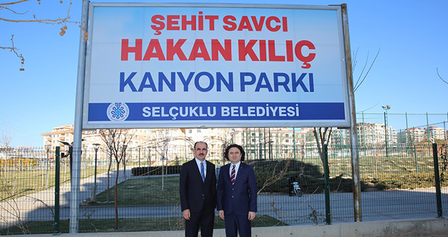 Şehit Savcı Hakan Kılıç;’ın ismi Konya’da parkta yatılacak