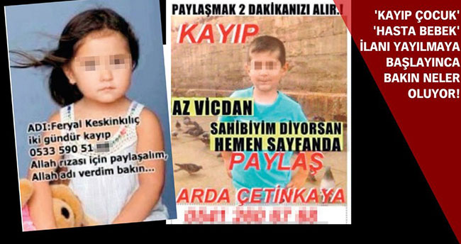 Kayıp ilanlarında milyonluk vurgun!