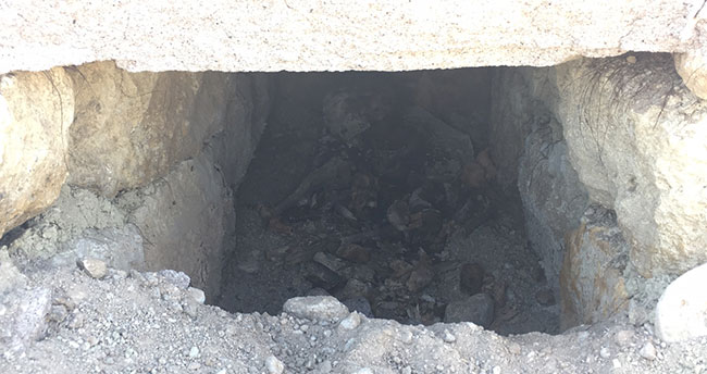 İnşaat alanında “Geç Roma” dönemine ait mezar bulundu