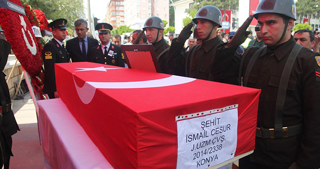 Şehit Uzman Çavuş Cesur, son yolculuğuna uğurlandı