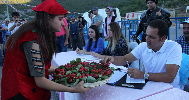 Seydişehir’de en iyi çilek yetiştiriciliği yarışması