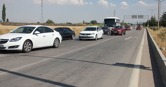 Konya-Seydişehir-Antalya karayolunda trafik yoğunluğu