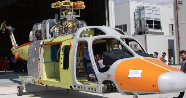 Özgün helikopterin palleri dönmeye başladı
