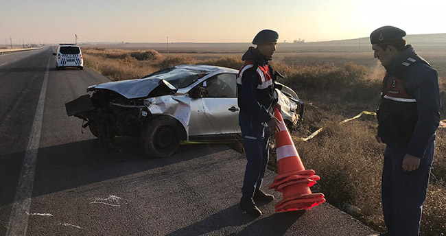 Konya’da otomobil takla attı: 1 ölü, 2 yaralı