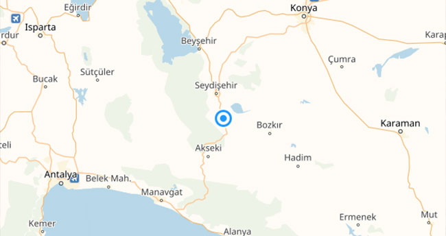 Son dakika! Seydişehir’de deprem!