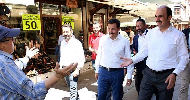 Başkan Altay Bedesten esnafıyla bir araya geldi