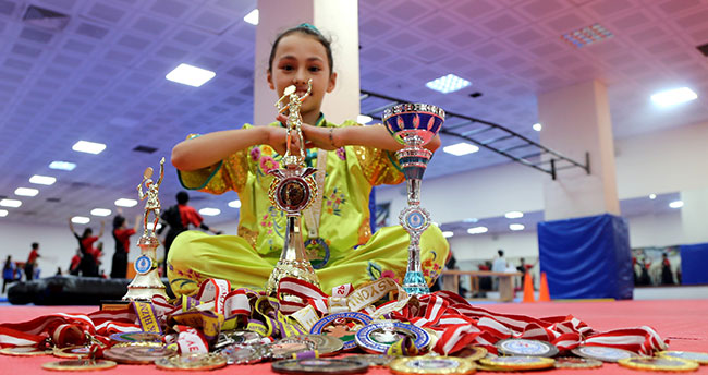 11 yaşındaki Konyalı milli sporcu 7 yıla 38 madalya ve 3 kupa sığdırdı