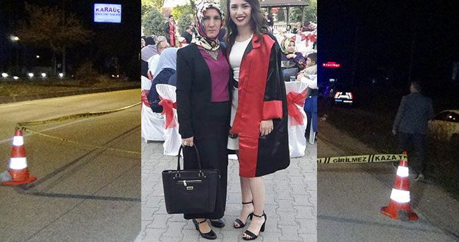 Düğüne giden anne ve kızın feci ölümü