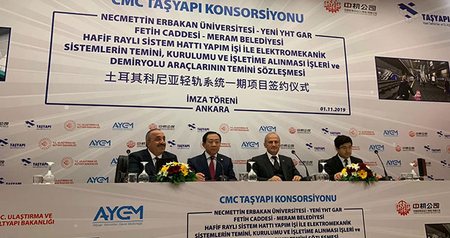 Konya Metrosu için imzalar atıldı!