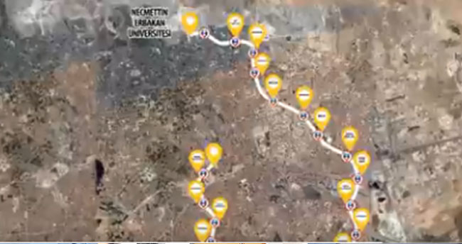 İşte Konya Metrosunun birinci etap durakları! Tıkla- Öğren
