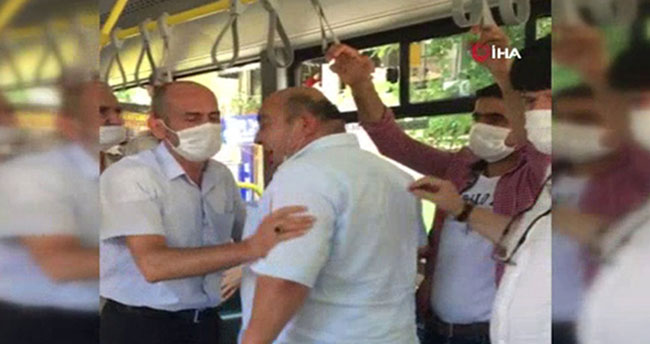 Yolcu ile otobüs şoförü arasında ‘yanıma kimse oturmasın’ tartışması