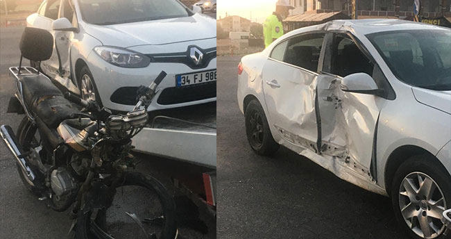 Aksaray’da motosiklet otomobile çarptı: 1 ölü, 1 yaralı