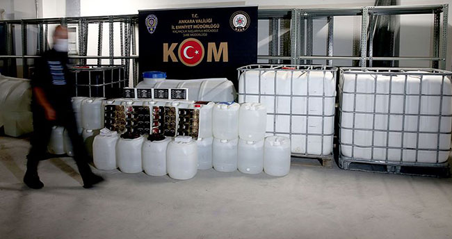 İçişleri Bakanlığı: Bu yıl 1 milyon 20 bin 819 litre kaçak içki ele geçirildi