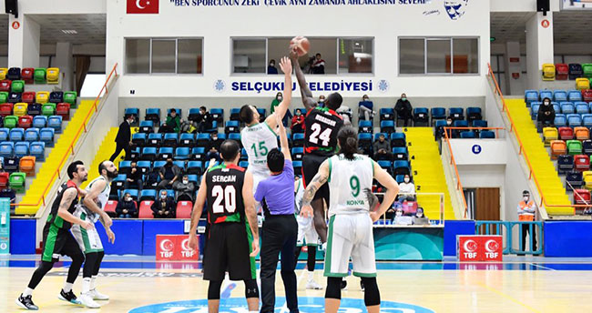 Konya Basket zirveyi sevdi