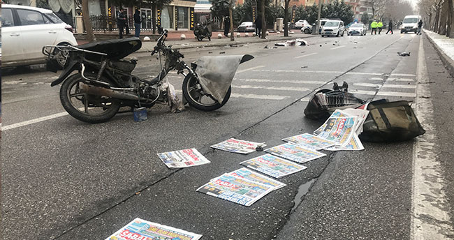 Otomobilin çarptığı gazete dağıtıcısı hayatını kaybetti