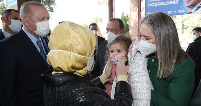Cumhurbaşkanı Erdoğan, Ayda bebeği ziyaret etti