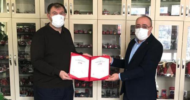 Konya itfaiyesi Covid-19 Güvenli Hizmet Belgesi alan ilk teşkilat oldu
