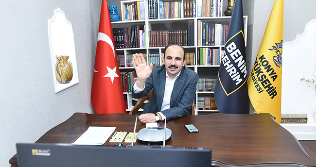 Konya Büyükşehir Belediye Başkanı Altay, çocuklarla buluştu