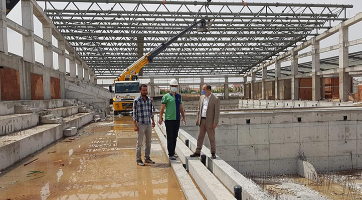 Yeni tesislerin yapımı hızla devam ediyor